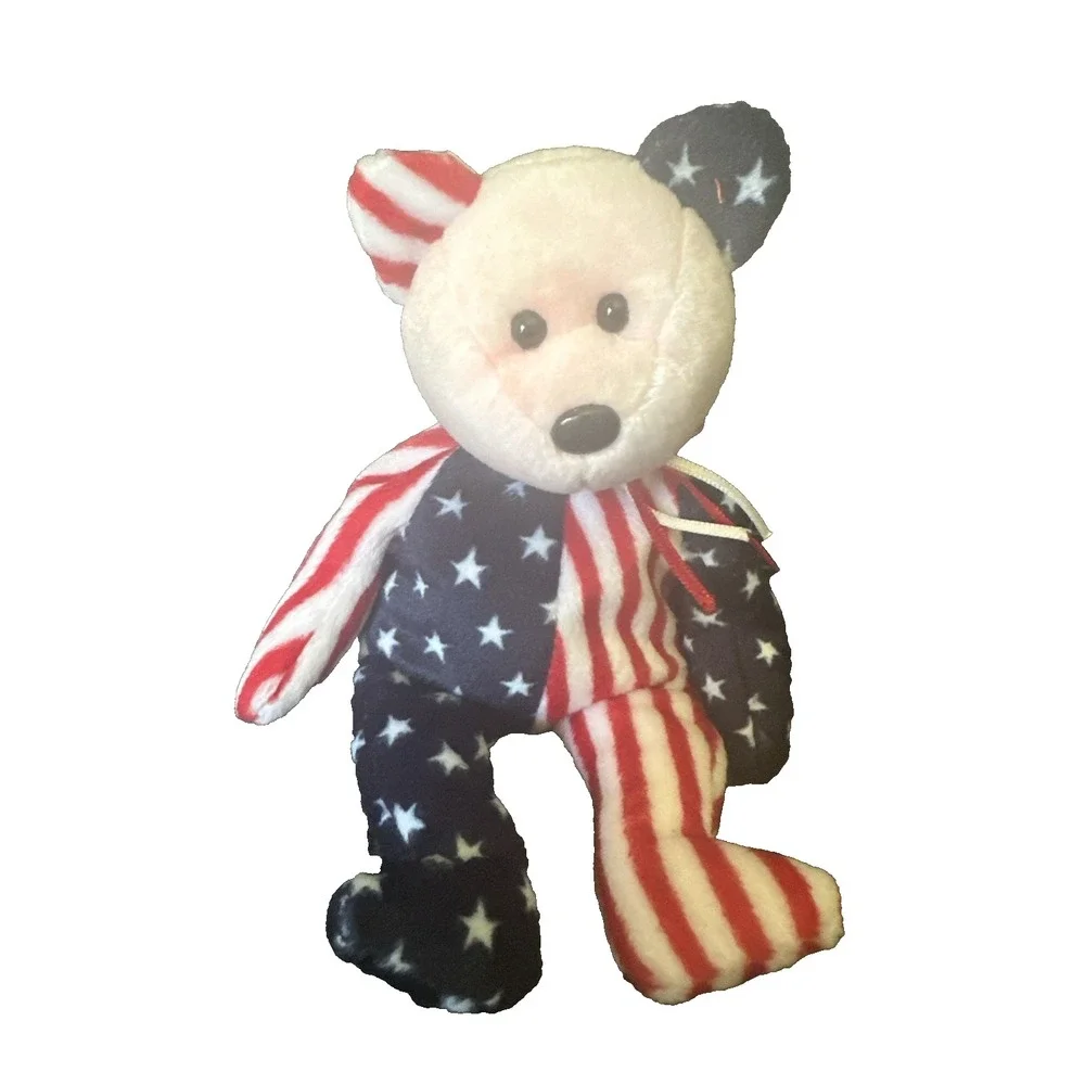 Ty Beanie Baby 1999 Spangle Bear 8